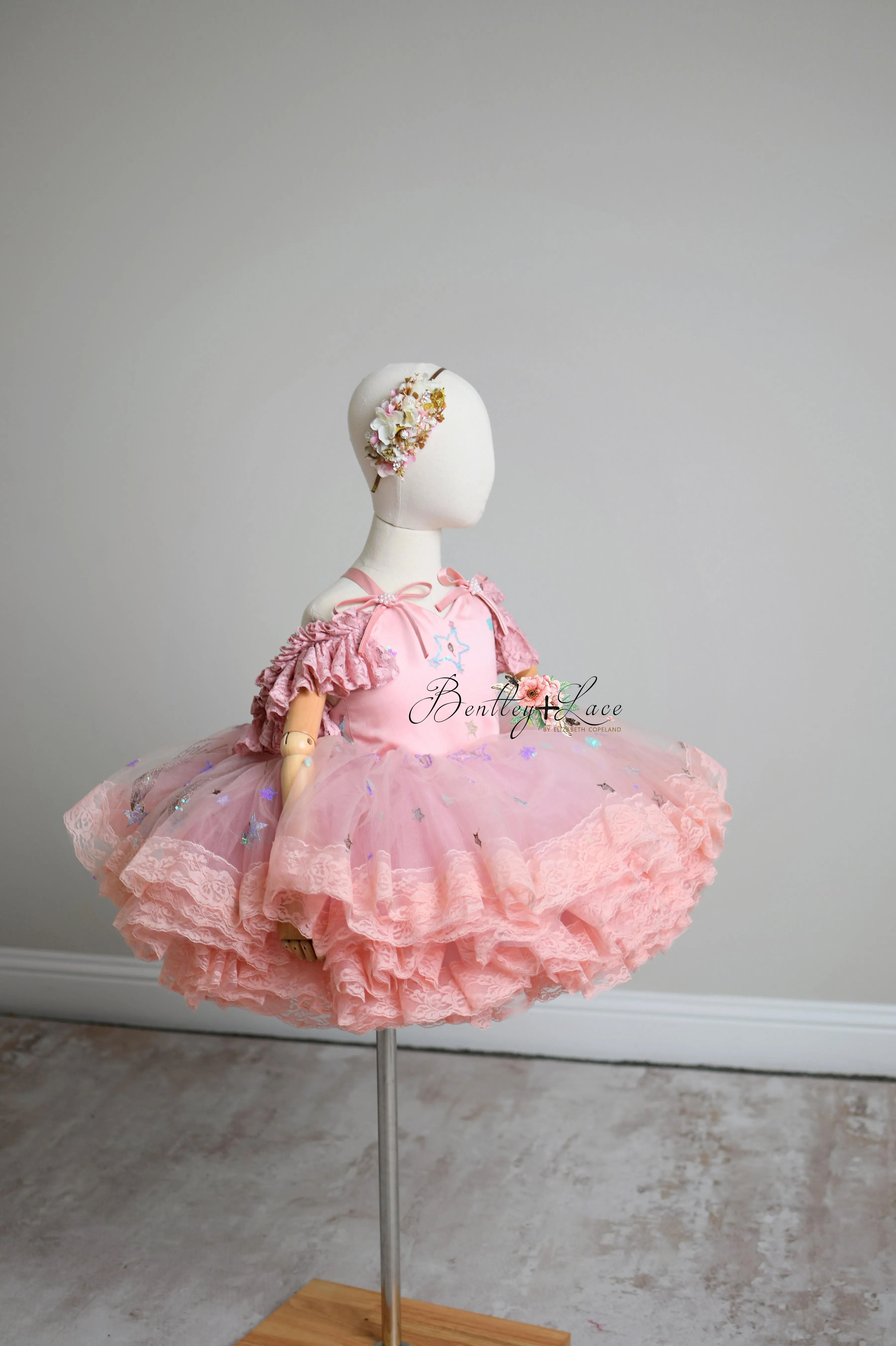 "All That Shimmers " -   Petal length dress  ( 3 Year - 4 Year)