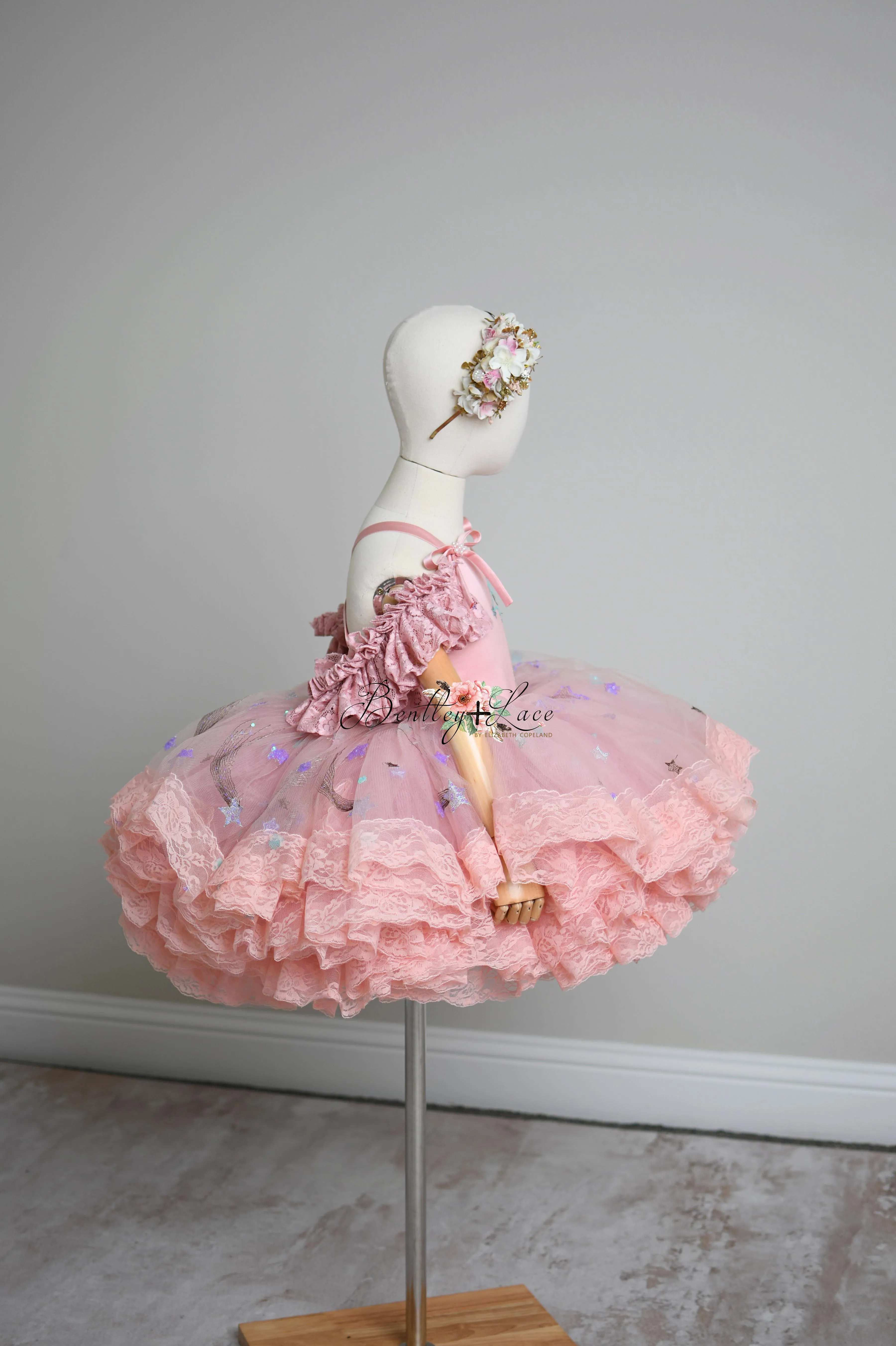 "All That Shimmers " -   Petal length dress  ( 3 Year - 4 Year)