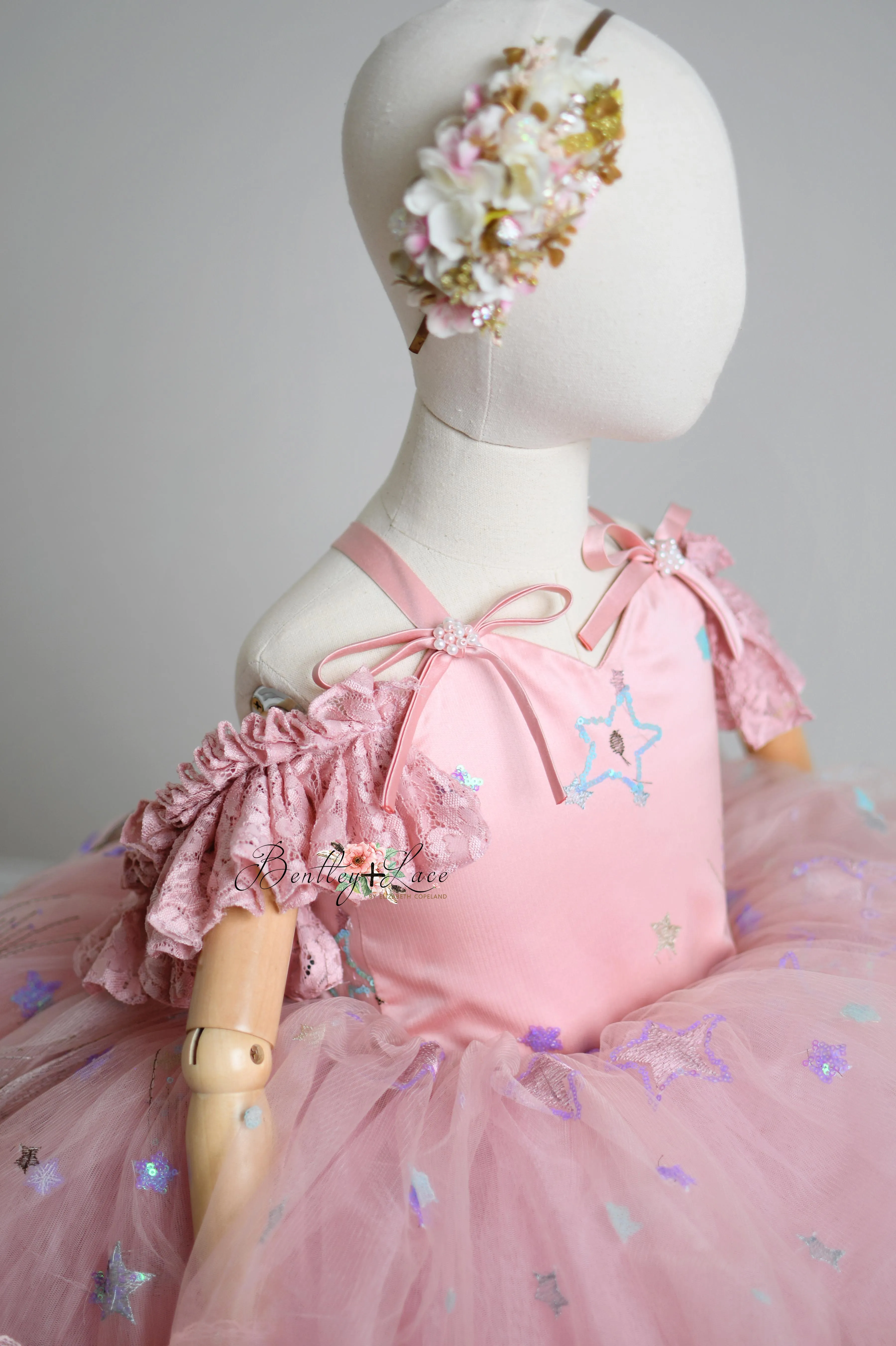 "All That Shimmers " -   Petal length dress  ( 3 Year - 4 Year)