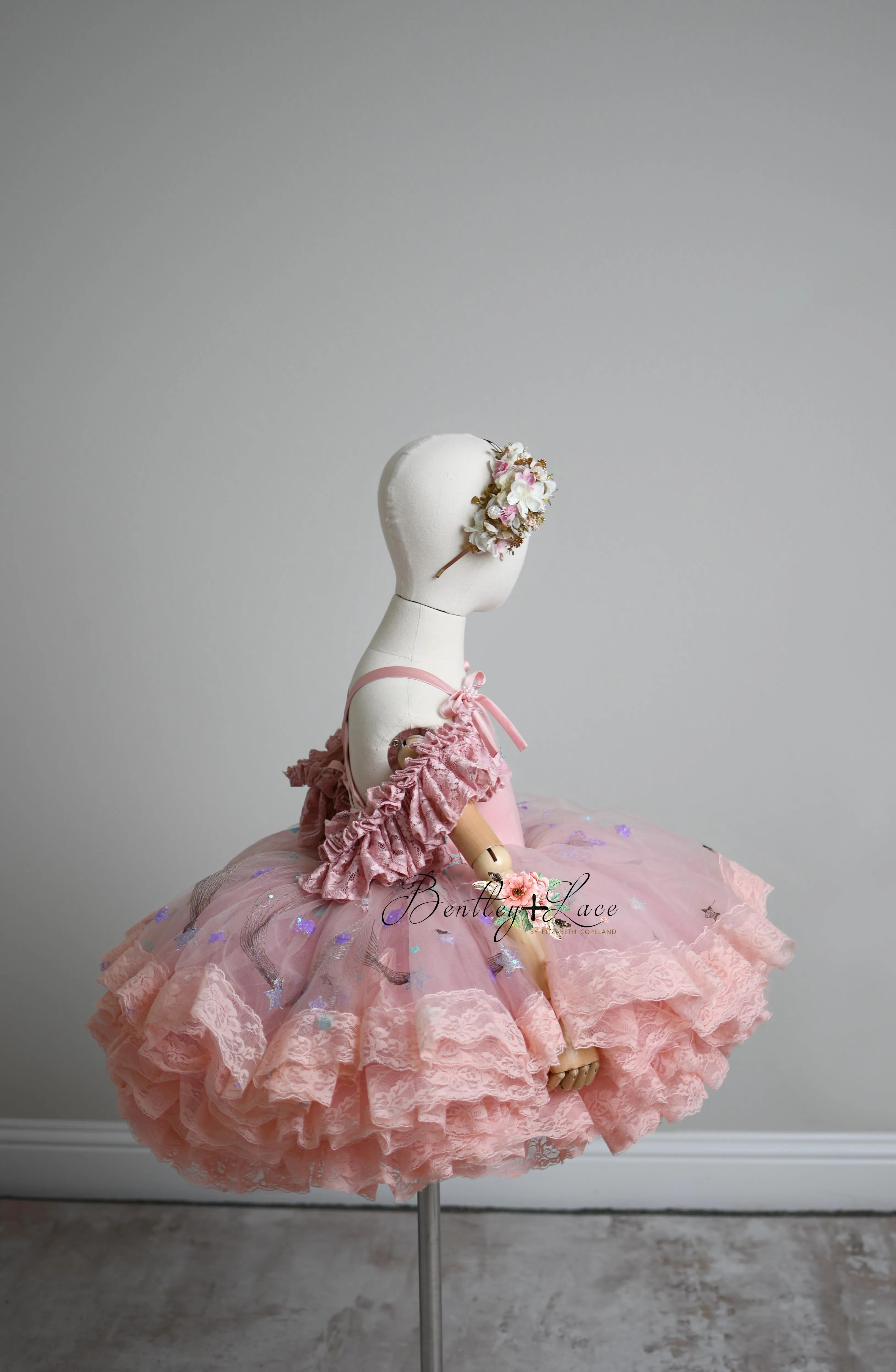 "All That Shimmers " -   Petal length dress  ( 3 Year - 4 Year)