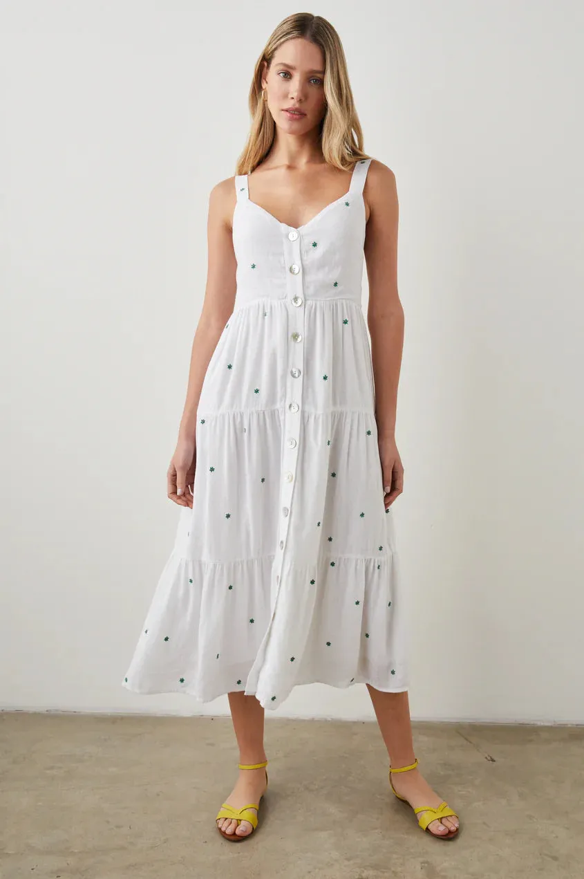 Rails - Violet Dress - Green Daisy Embroidery