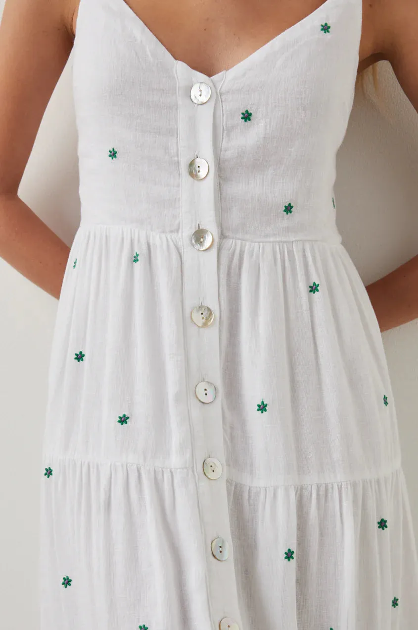 Rails - Violet Dress - Green Daisy Embroidery