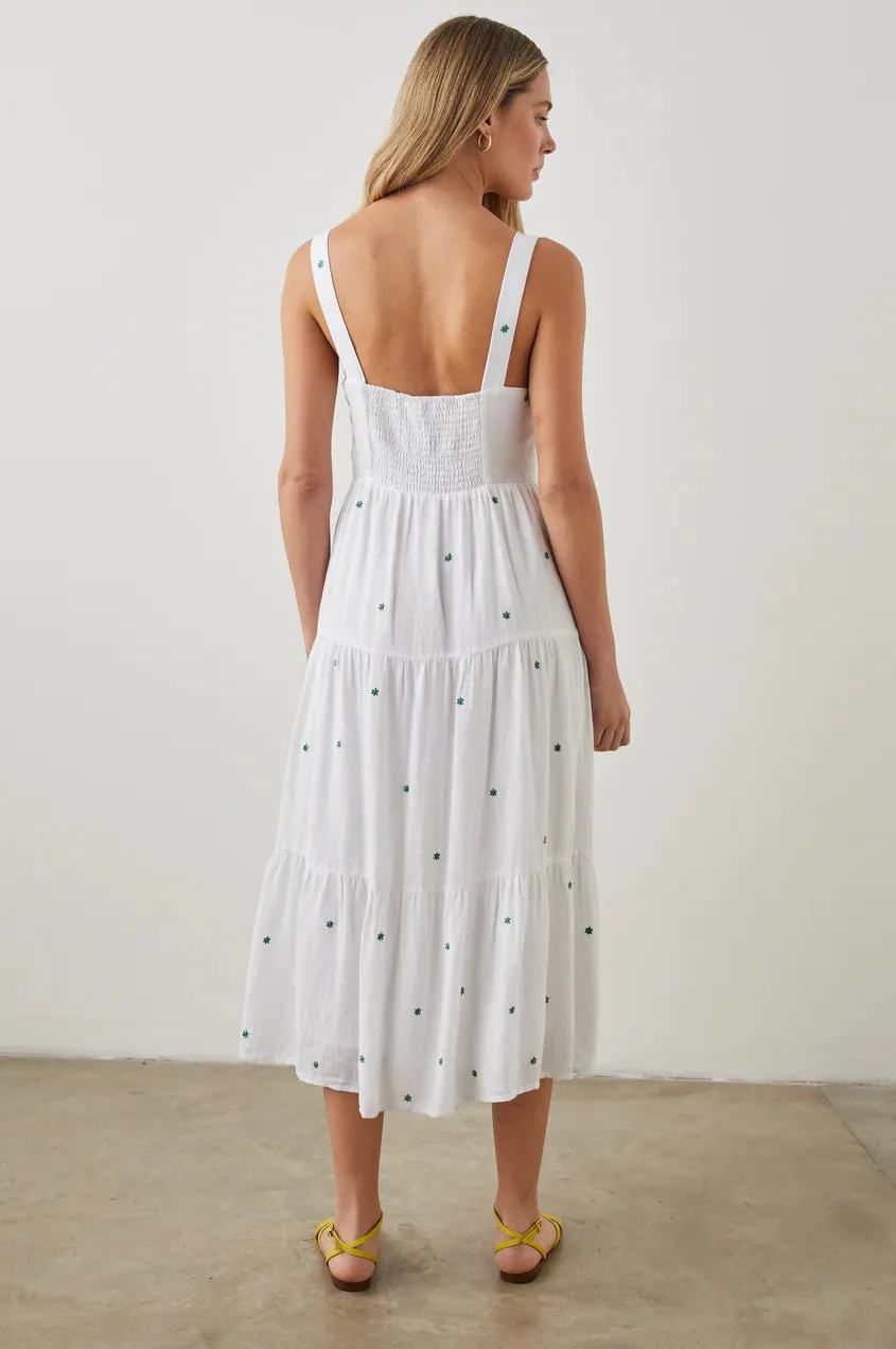 Rails - Violet Dress - Green Daisy Embroidery