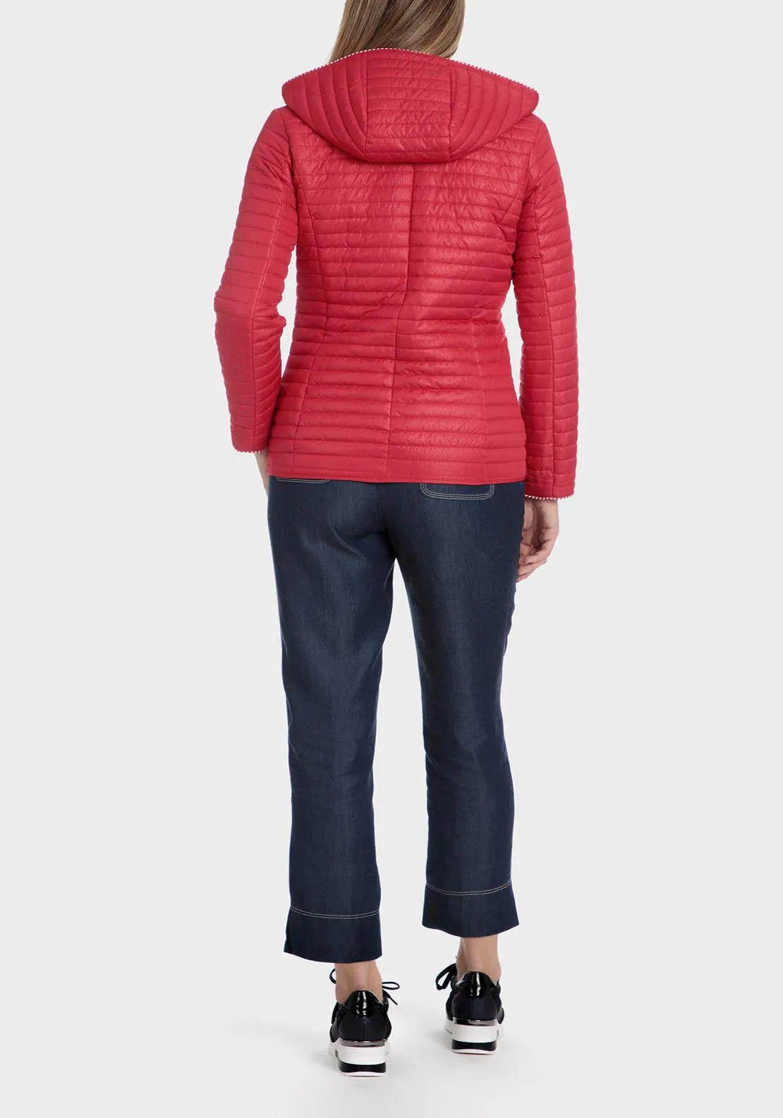 Reversible Printed Parka - Red