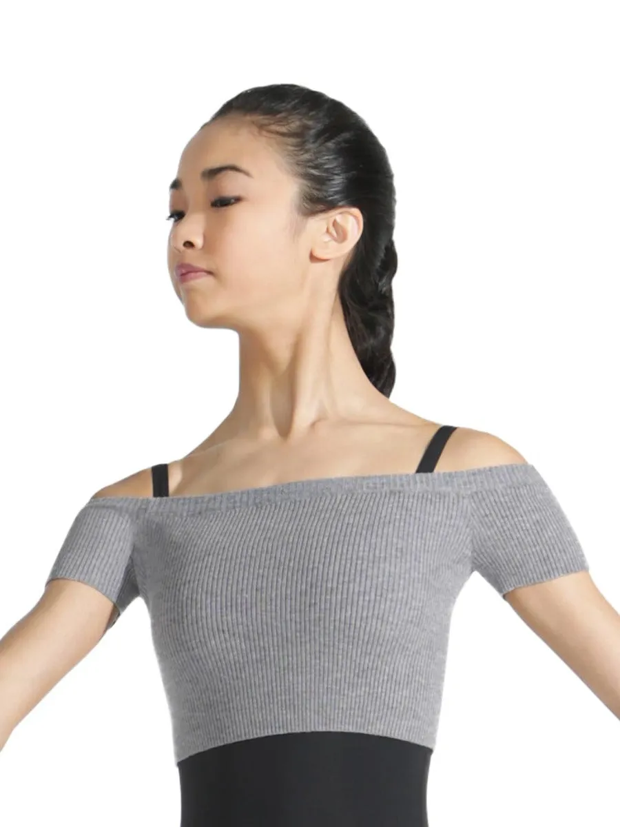 Ribbed Knit Crop Sweater (Adult)