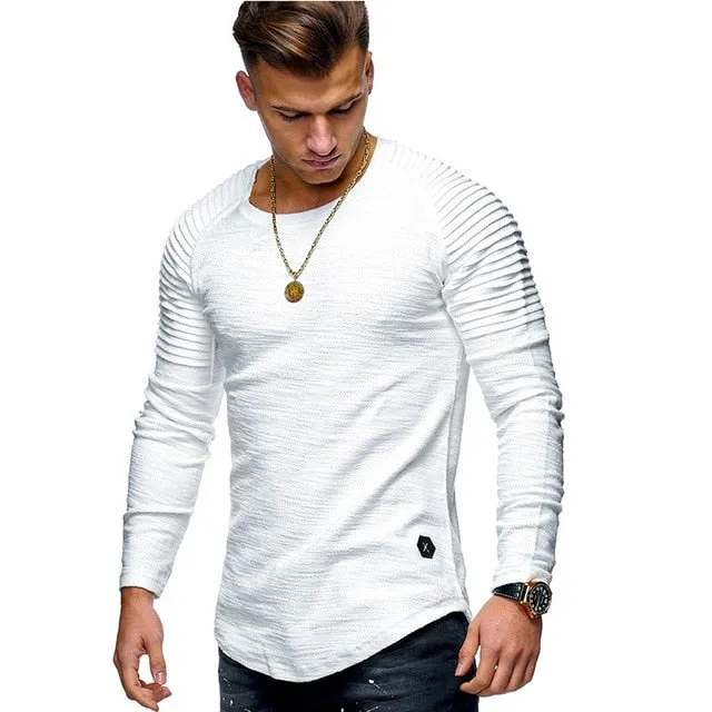 Round Neck Striped Style T-shirt