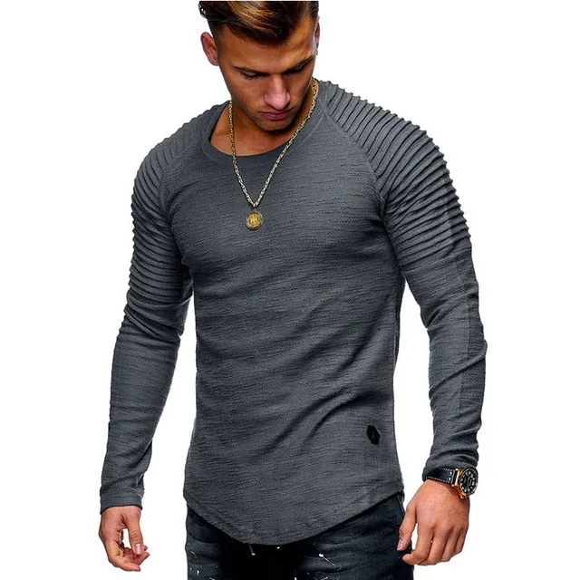 Round Neck Striped Style T-shirt