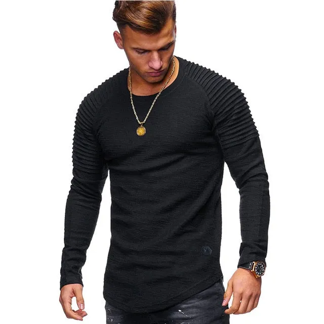 Round Neck Striped Style T-shirt