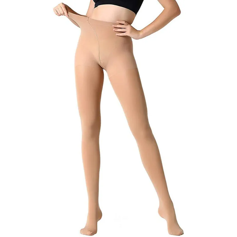 Run Resistant Control Top Panty Hose Opaque Tights