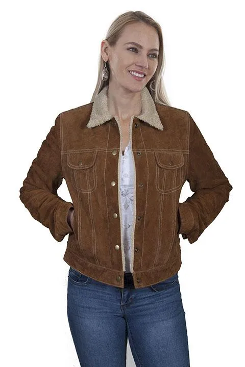 Scully Women's Faux Shearling Suede Jacket-L1019
