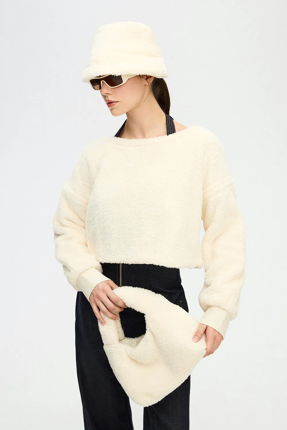 Sherpa Crop Sweater