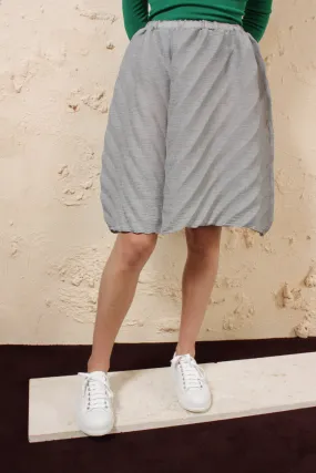 Silver Crepe Skirt