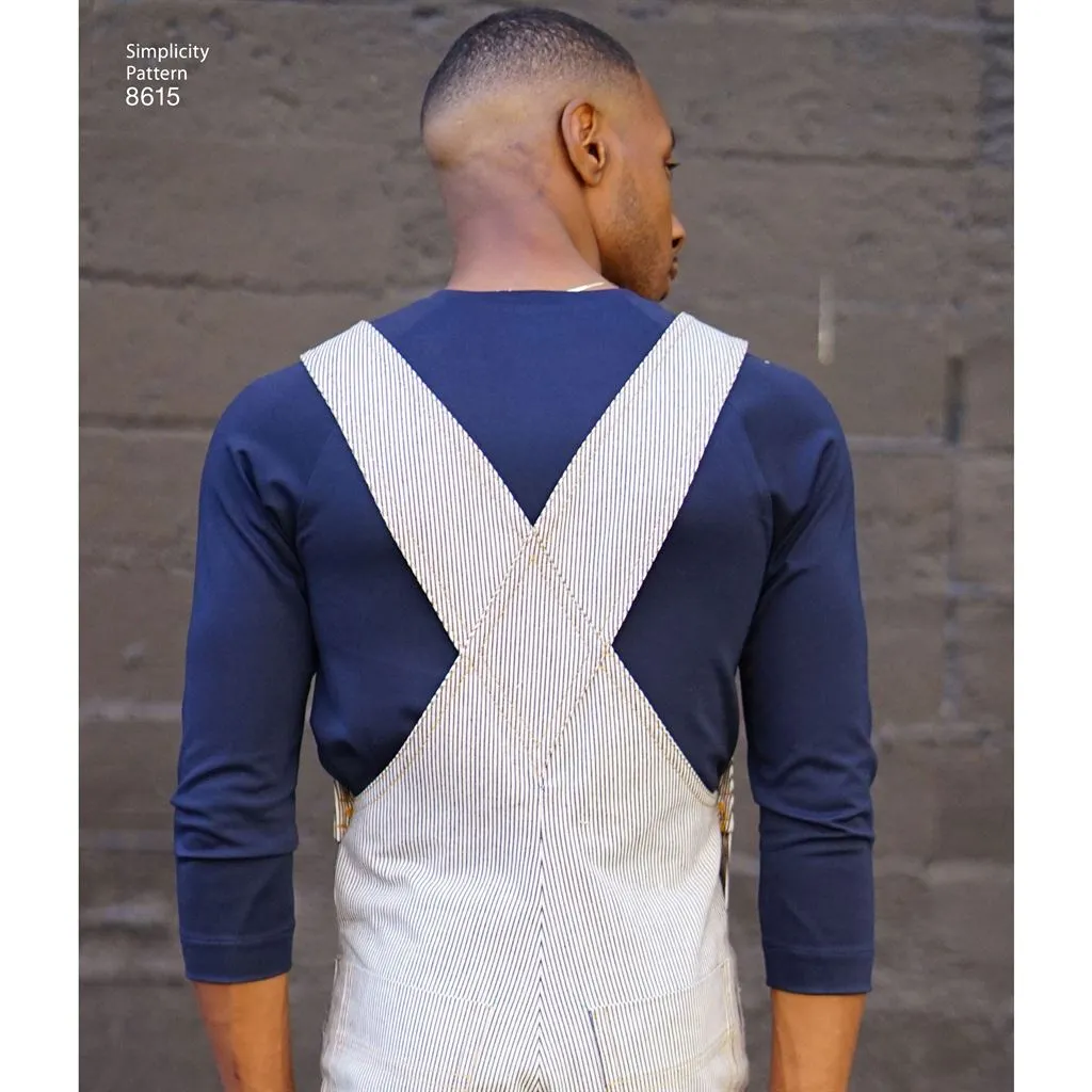 Simplicity Pattern 8615 Men's Vintage Jumpsuit and Overalls