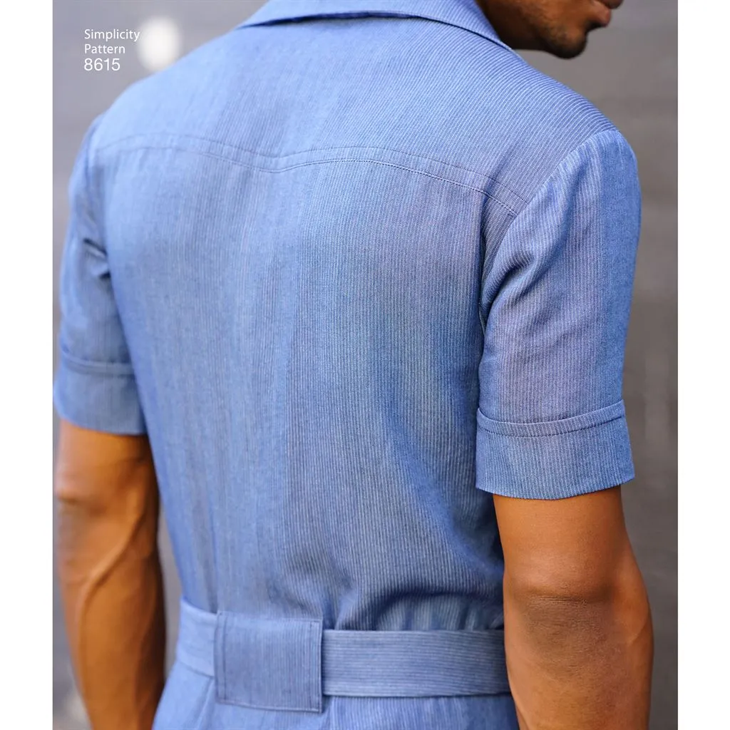 Simplicity Pattern 8615 Men's Vintage Jumpsuit and Overalls
