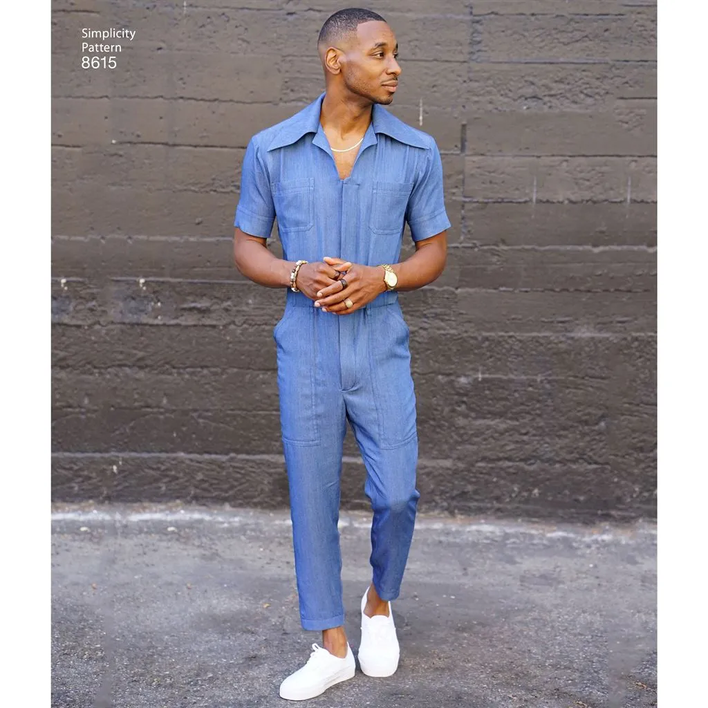 Simplicity Pattern 8615 Men's Vintage Jumpsuit and Overalls