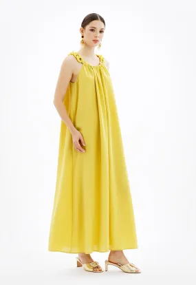 Solid Maxi Sleeveless Dress