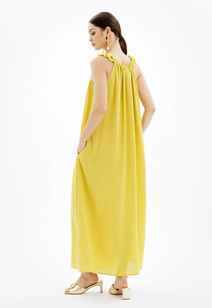 Solid Maxi Sleeveless Dress