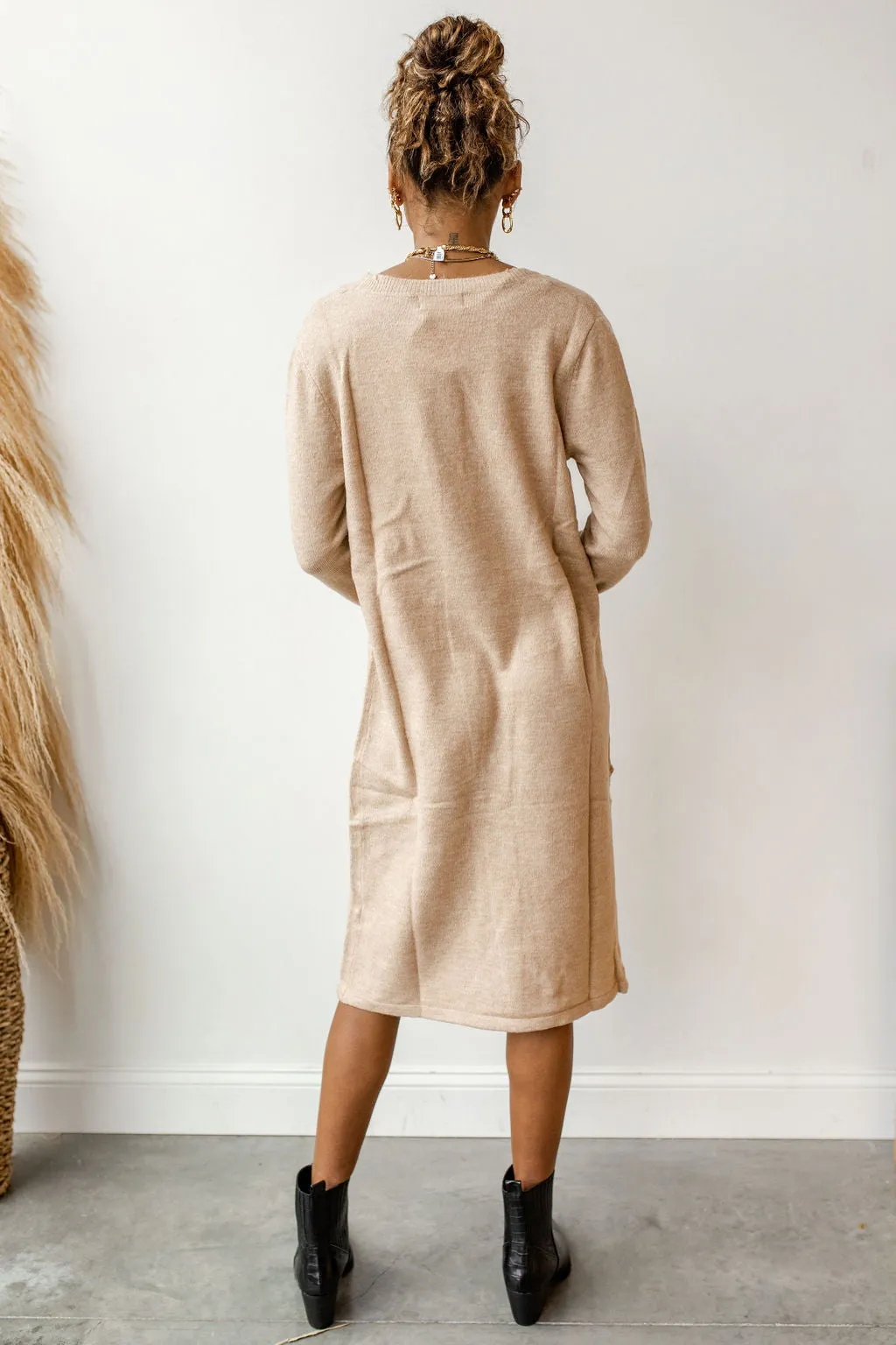 stepping out sweater dress
