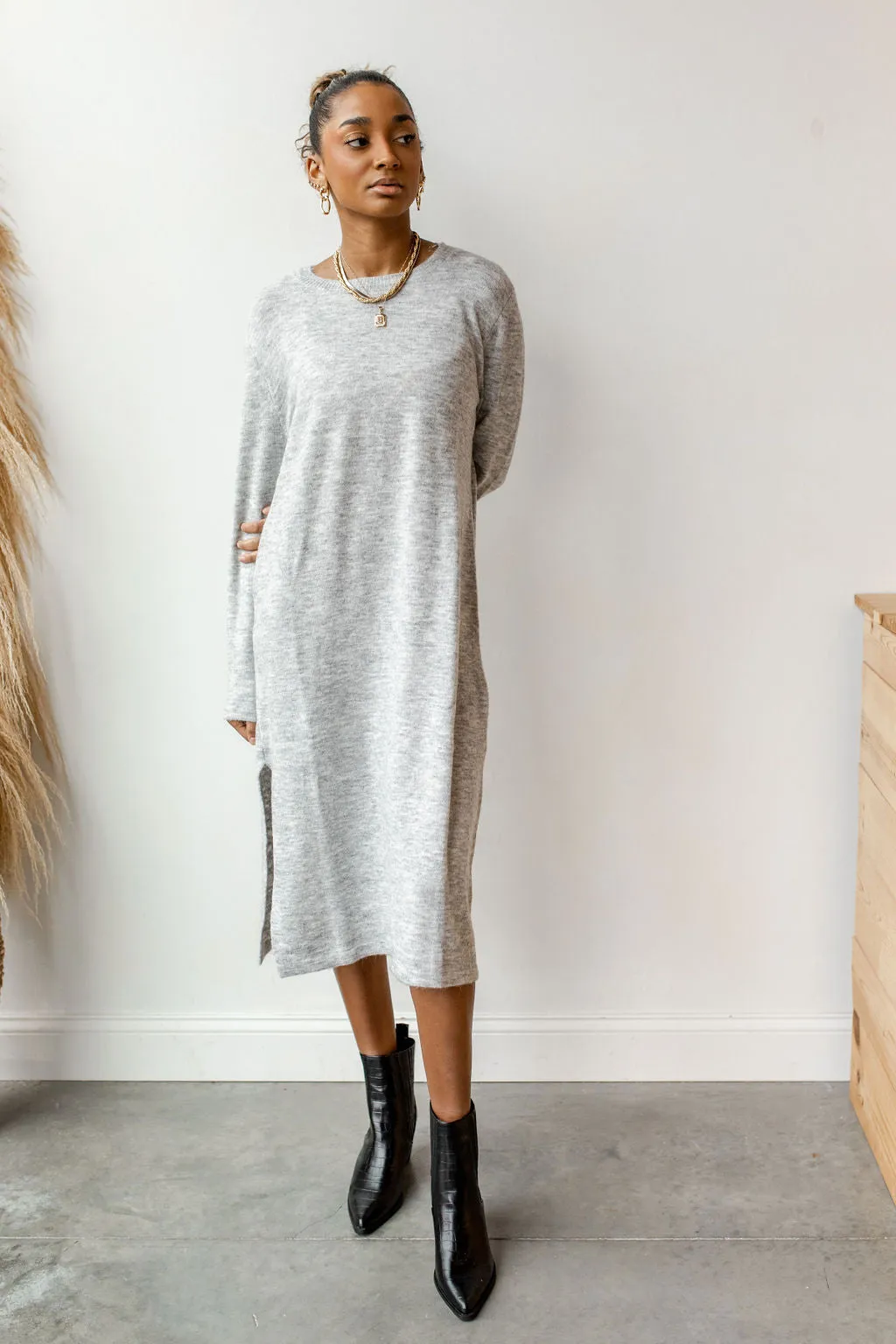 stepping out sweater dress