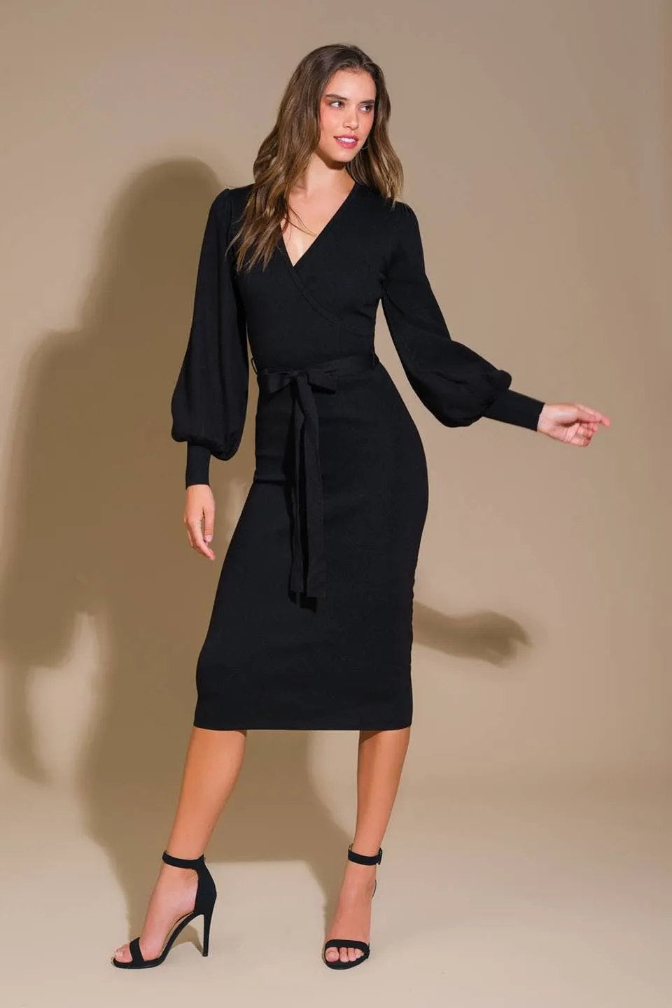Sweater Knit Midi Dress