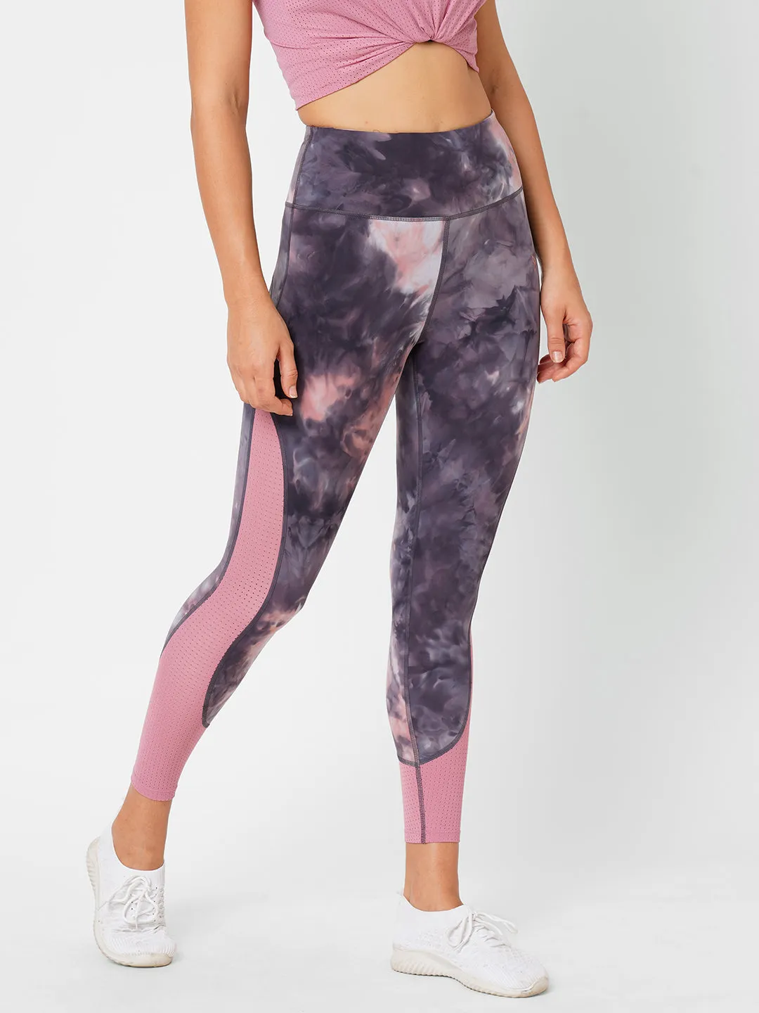 Sweet Pink Tie-dye High Rise Leggings