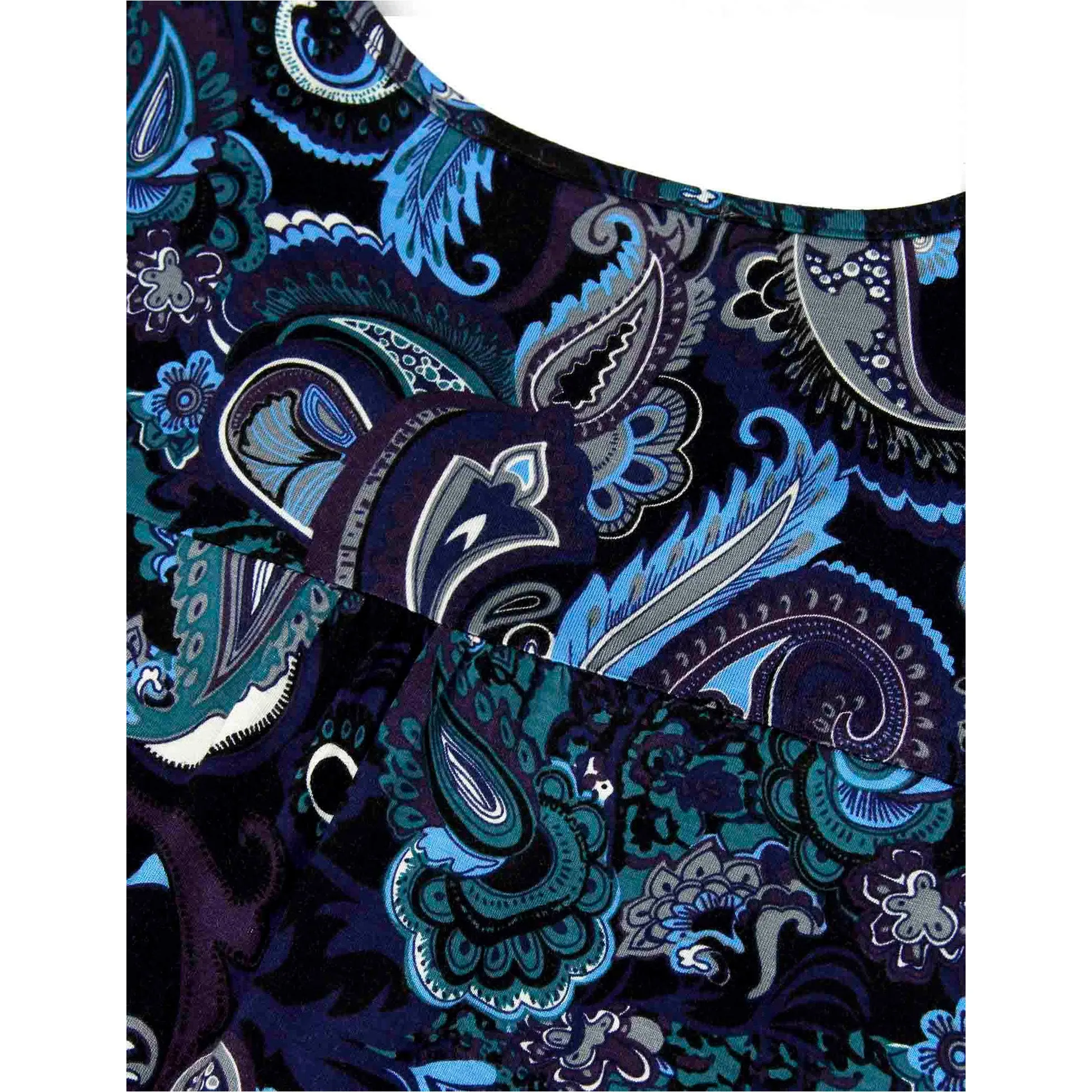Vintage Floral Short Sleeve V Neck Pleated Tunic Shirt