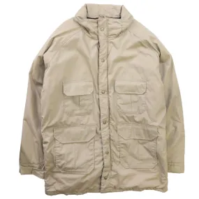 Vintage Woolrich Parka Coat Jacket Size Large Beige Wool Lined