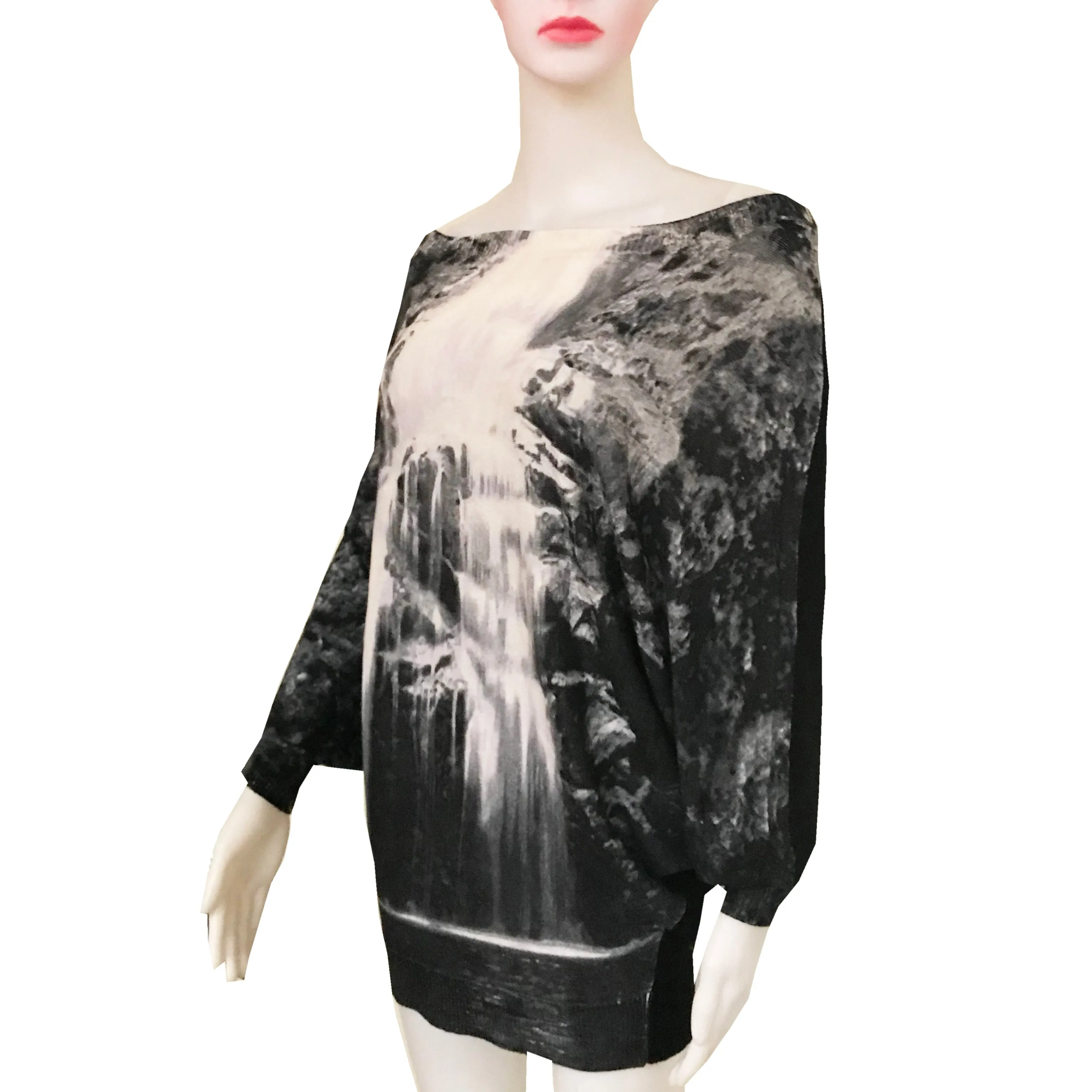 Vivienne Tam Off-The-Shoulder Sweater