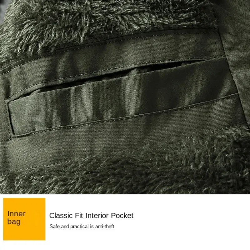 Vorster - Parka Winterjas Heren – Winddicht met Warme Voering en Afneembare Bontkraag