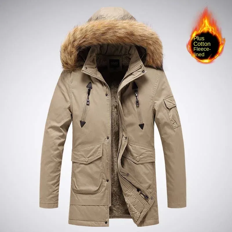 Vorster - Parka Winterjas Heren – Winddicht met Warme Voering en Afneembare Bontkraag