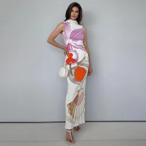 Vvsha Ave Printed Maxi Dress