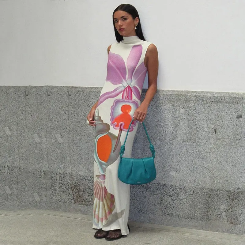 Vvsha Ave Printed Maxi Dress
