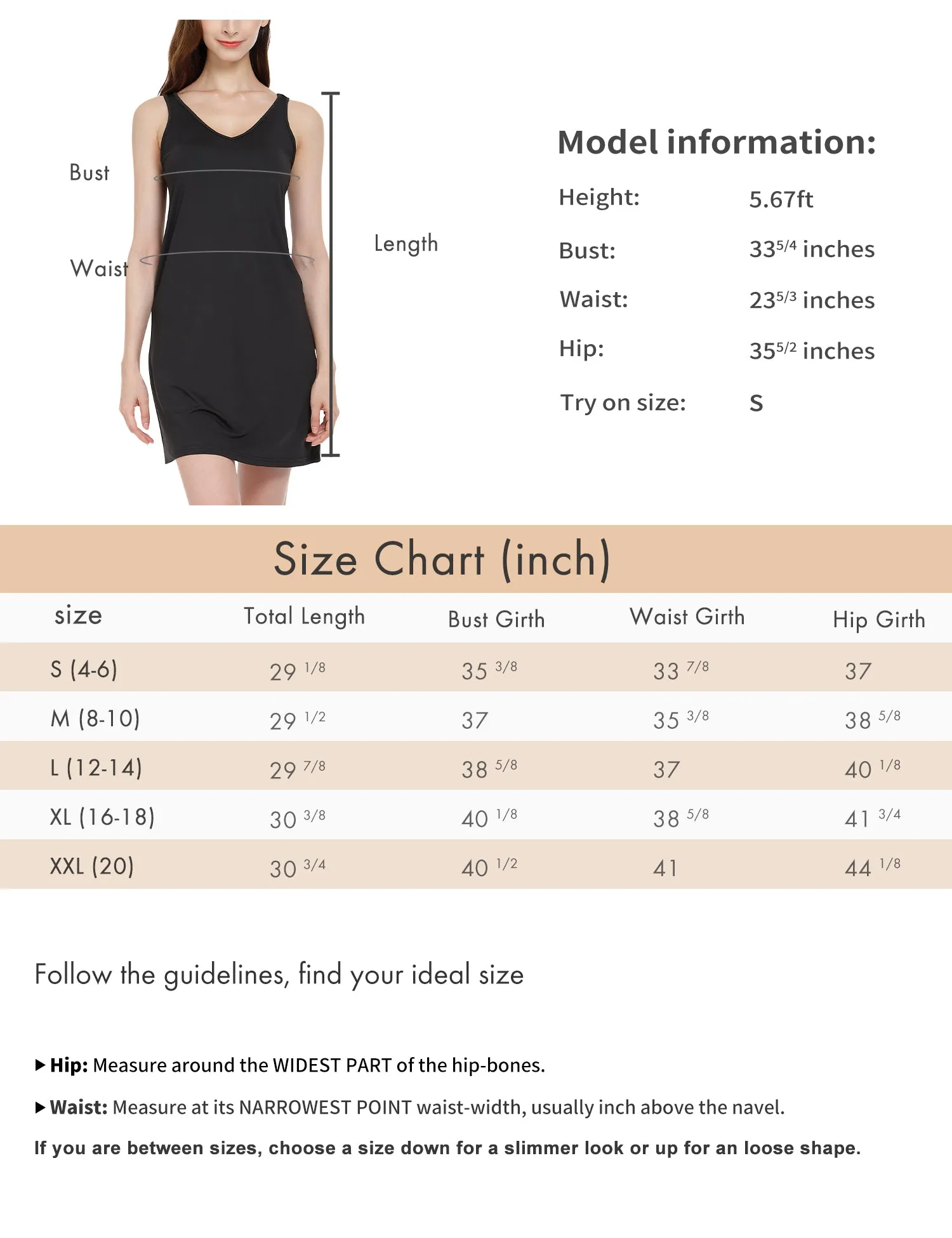 Womens Full Slip Tank Top Dress Slip Sleeveless Under Dress Wide Straps