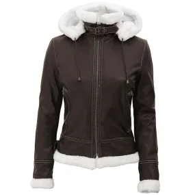 Womens Fur Lined Leather Jacket
