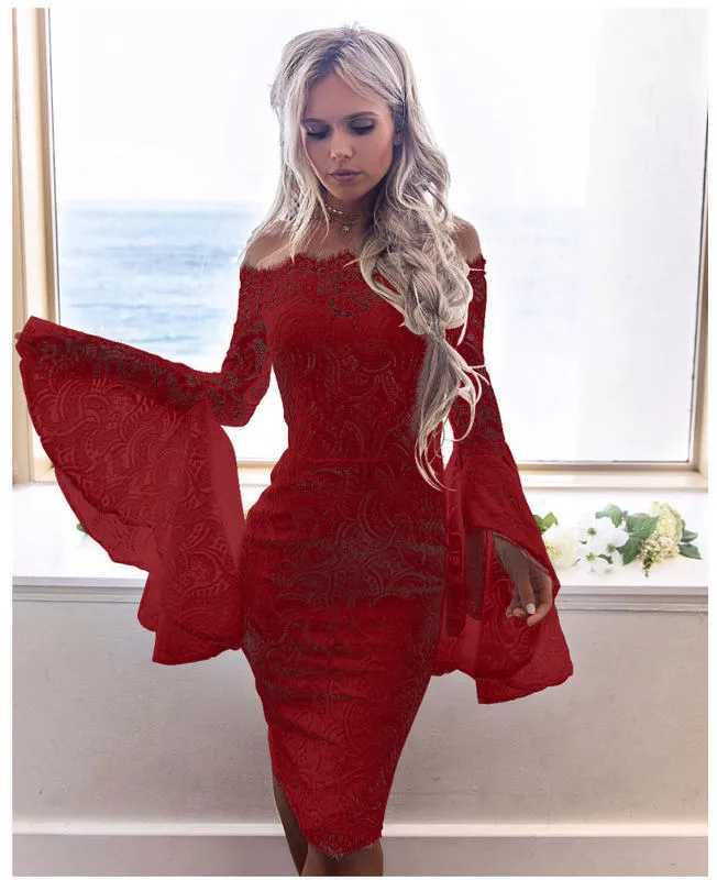 Women's Lace Dress Sexy Party Hip Nightclub Skirt, lioness-love