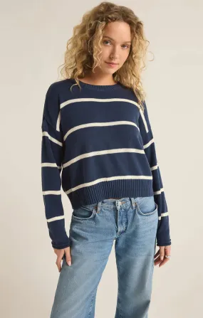 ZSUPPLY SIENNA STRIPE CREW NECK SWEATER